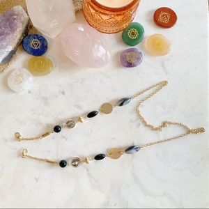 3/$15 Black + Gold Bohemian Beaded Face Mask Chain